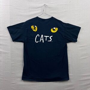 Cats the Musical T-Shirt Mens Large Black Double Sided Graphic Fruit of the Loom